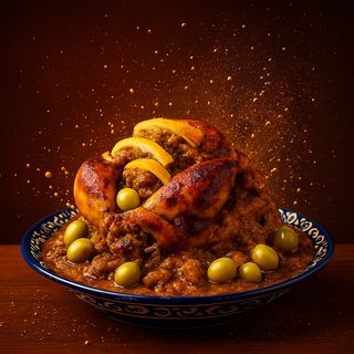 Plat 1 Poulet B'daghmira