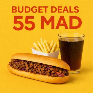 Ground meat  sandwich menu