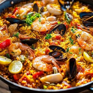 Paella aux fruits de mer