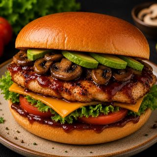 BURGER POULET BBQ