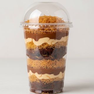 Verrine Brownie Nutella Lotus Kunafa