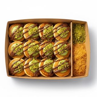 Mini Pancakes Kunafa Pistache Nutella