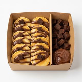 Mini Pancakes Brownie Nutella