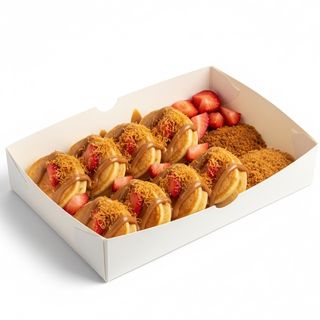 Mini Pancakes Fraise Lotus Kunafa