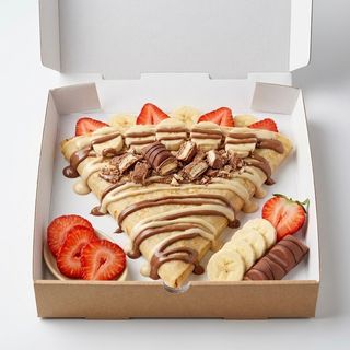 Crêpe Fraise Banane Kinder Bueno Nutella
