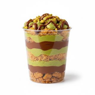 Verrine Cookies Kunafa Pistache Nutella