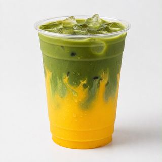 Mango Matcha latte