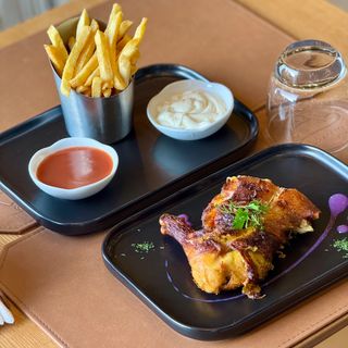 1/4 Poulet avec Frites