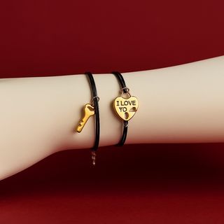 2 Bracelet Clé du Coeur