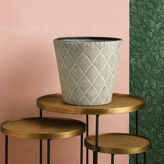 Pot Zinc Élégance Taille Small 22,5CM*23,5CM