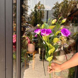 Lisianthus Bleu artificiel