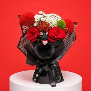 Bouquet Rouge Le Choucou Porte-Clé