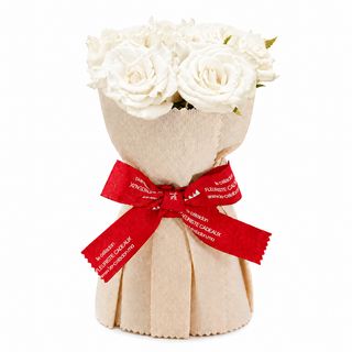 Le Céladon Bouquet de roses Blanche