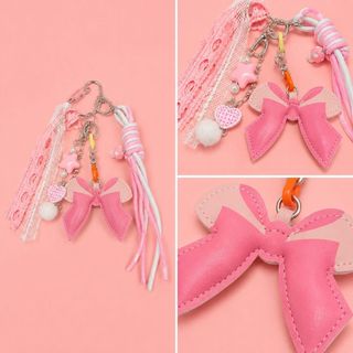 Porte-clés cœur Pink World