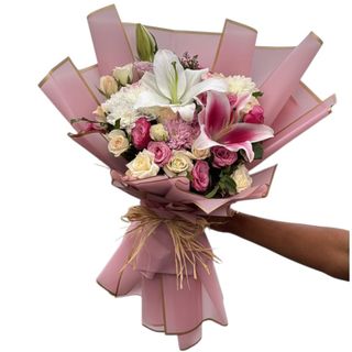 Bouquet de fleur rose f 39