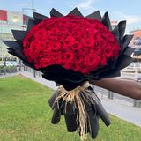 Bouquet de roses rouge love