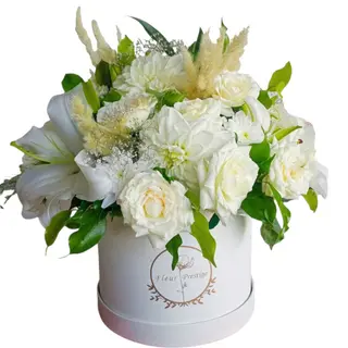 Box fe fleur blanche  f18