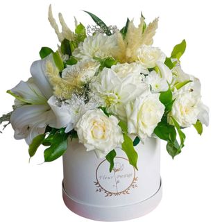 Box fe fleur blanche f18