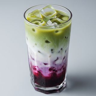 Blueberry Matcha Latte