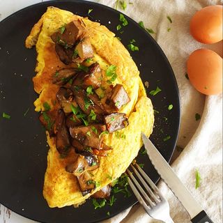 Omelette aux champignons