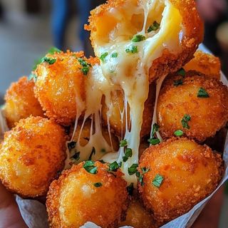 Crispy Cheese Corn Bites Burger