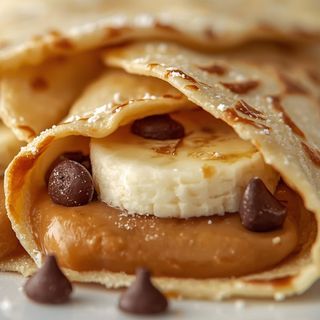 Crêpe Peanut Butter & Banana & Chocolate chip