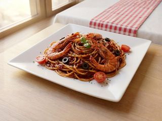 Spaghetti aux Crevette Argentine