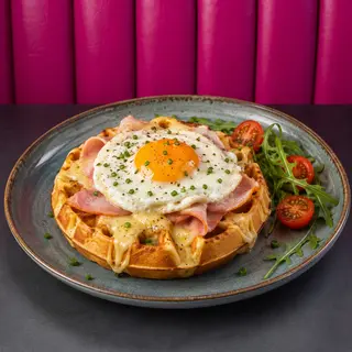 Egg & Ham ( Gaufre ou crêpe )