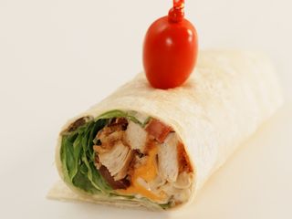 mini wrap au poulet pané