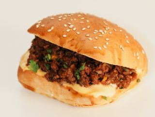 mini sandwich viande hachée fromage