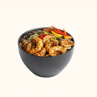 Wok Vermicelle Crevettes Grises