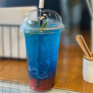 Strawberry Blue Mocktail