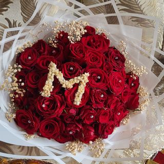 Bouquet 3aicha 40x lettre personnalisé