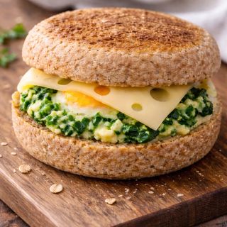 sandwich green muffin