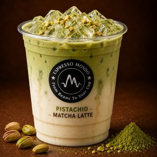 Pistachio matcha latte
