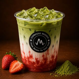 Ice Strawberry Matcha Latte