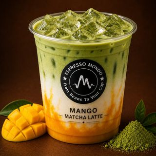Ice Mango Matcha Latte