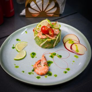 Salade Guacamole D'Avocat Aux Crevettes