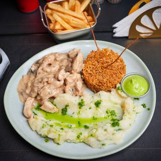 Émincé De Poulet Aux Crevettes