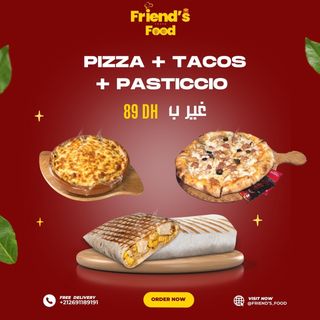 Offre 1  - Pizza + tacos + pastichio -