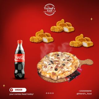 Combo Pizza Medium avec Boisson et 3x Nuggets