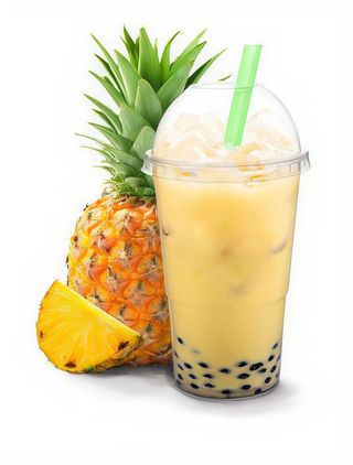 Ice Bubble Tea Ananas