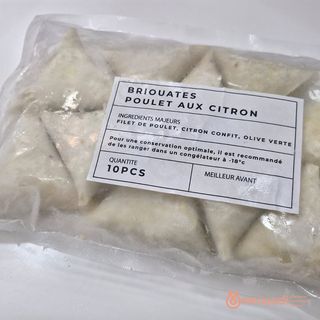 BRIOUATES POULET AU CITRON CONFIT