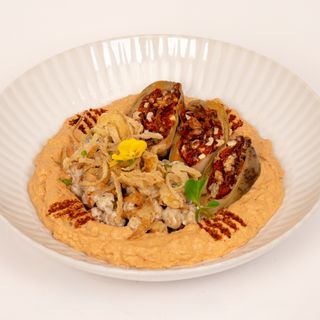 Houmous aux tomates séchées makdous aubergine