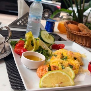 Omelette crevettes 