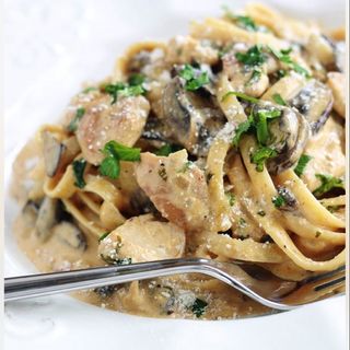 Pâtes Poulet Aux Champignons