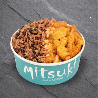 Donburi Crevettes (Sauce Satay avec Cacahuètes)