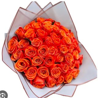 Bouquet roses orange