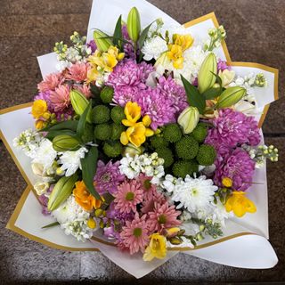 Bouquet géant multicolore