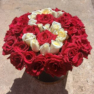 Box noir Lettre au Choix